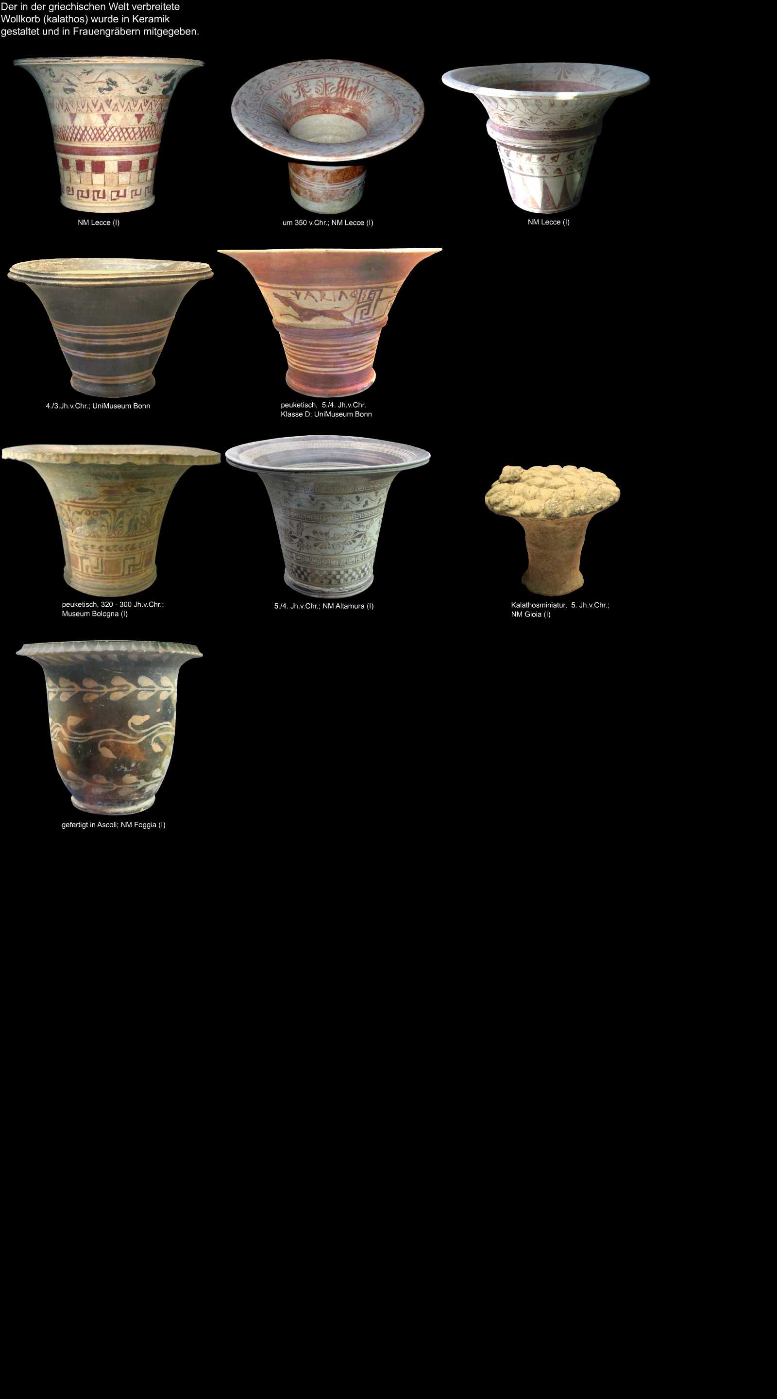 apulische Keramik Kalathos