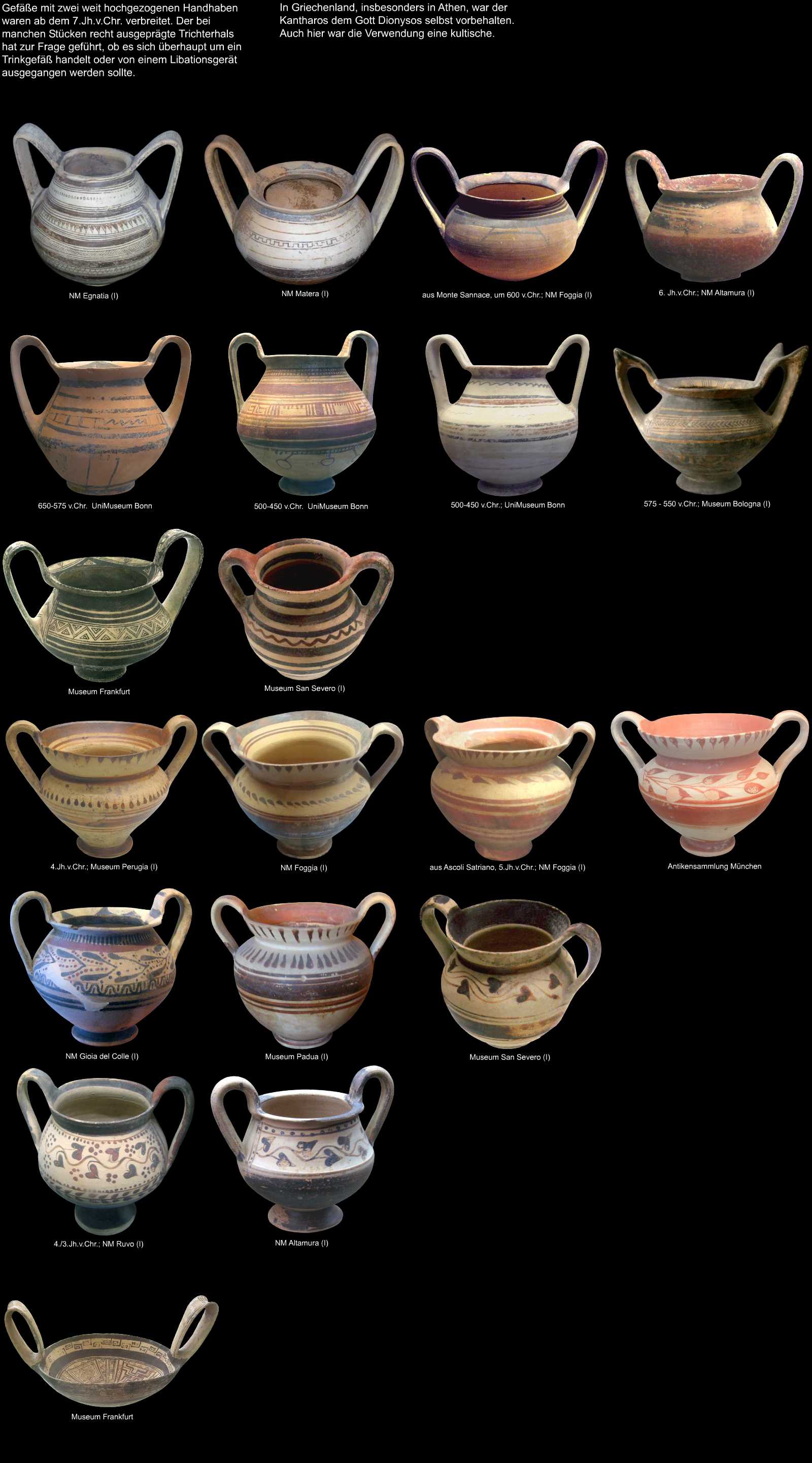 apulische Keramik Kantharos