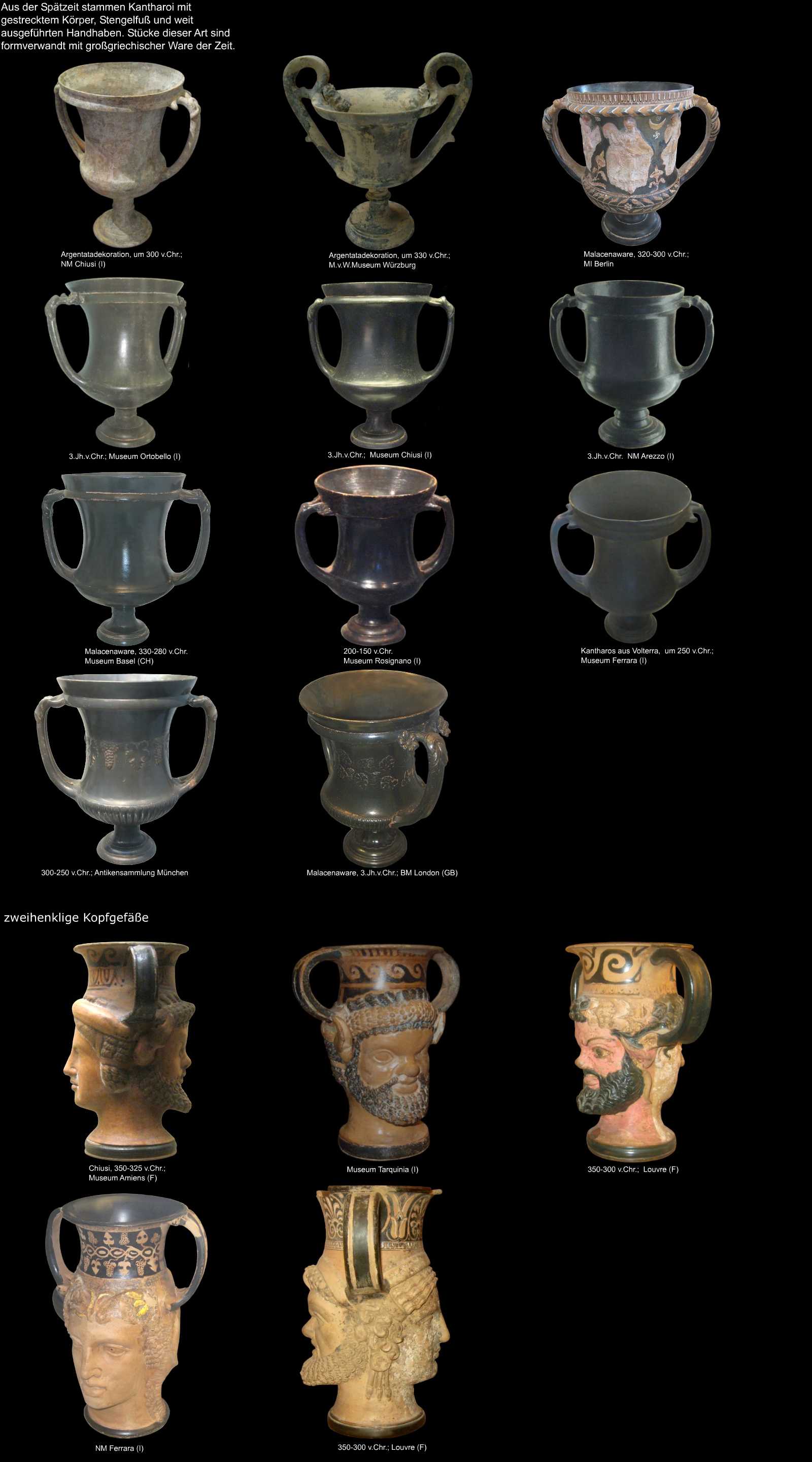 etruskische Keramikform - Kantharos 3