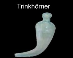 römisches Trinkhorn Glas