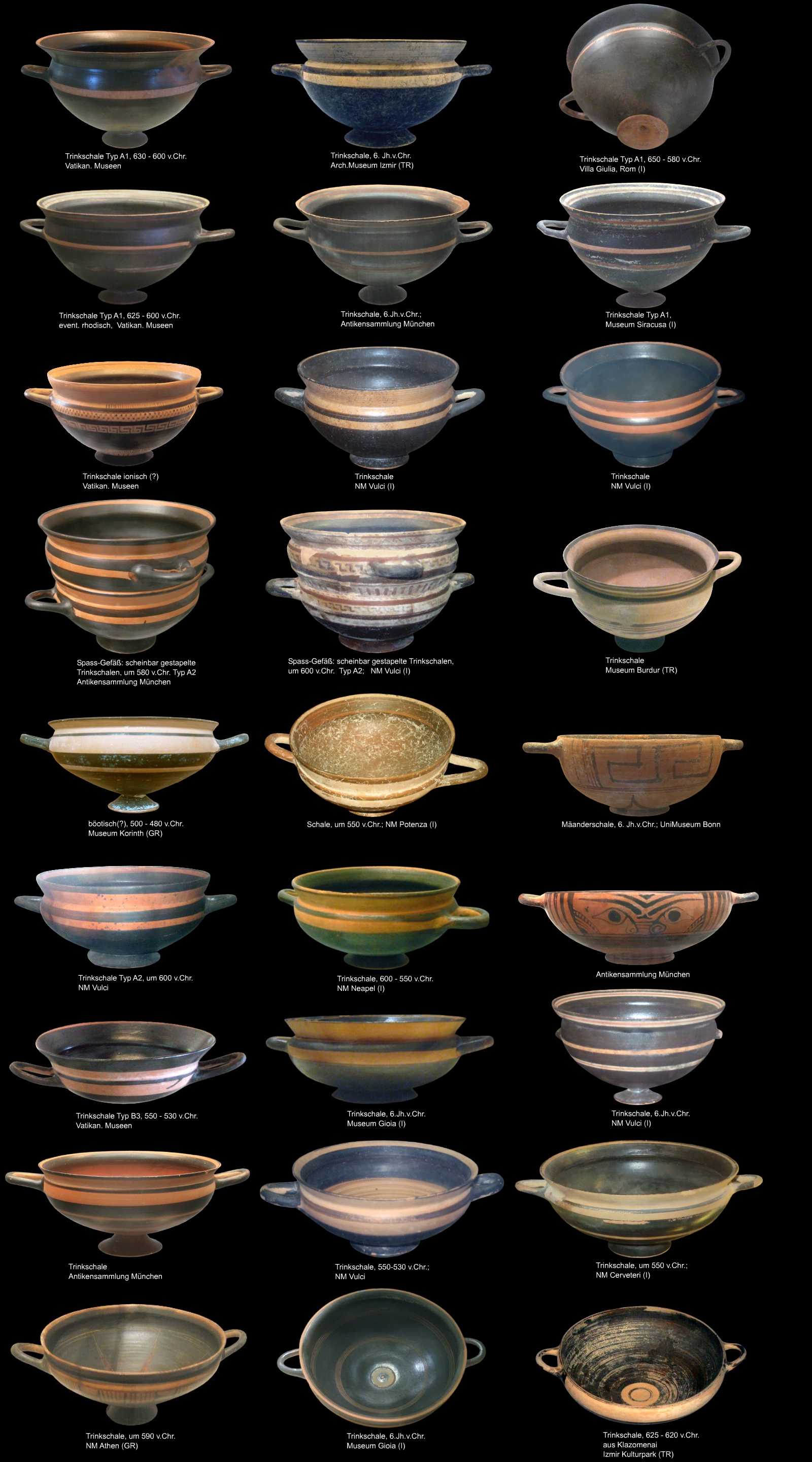 Keramik aus Kleinasien ostionische Ware im 6.Jh.v.Chr. 
