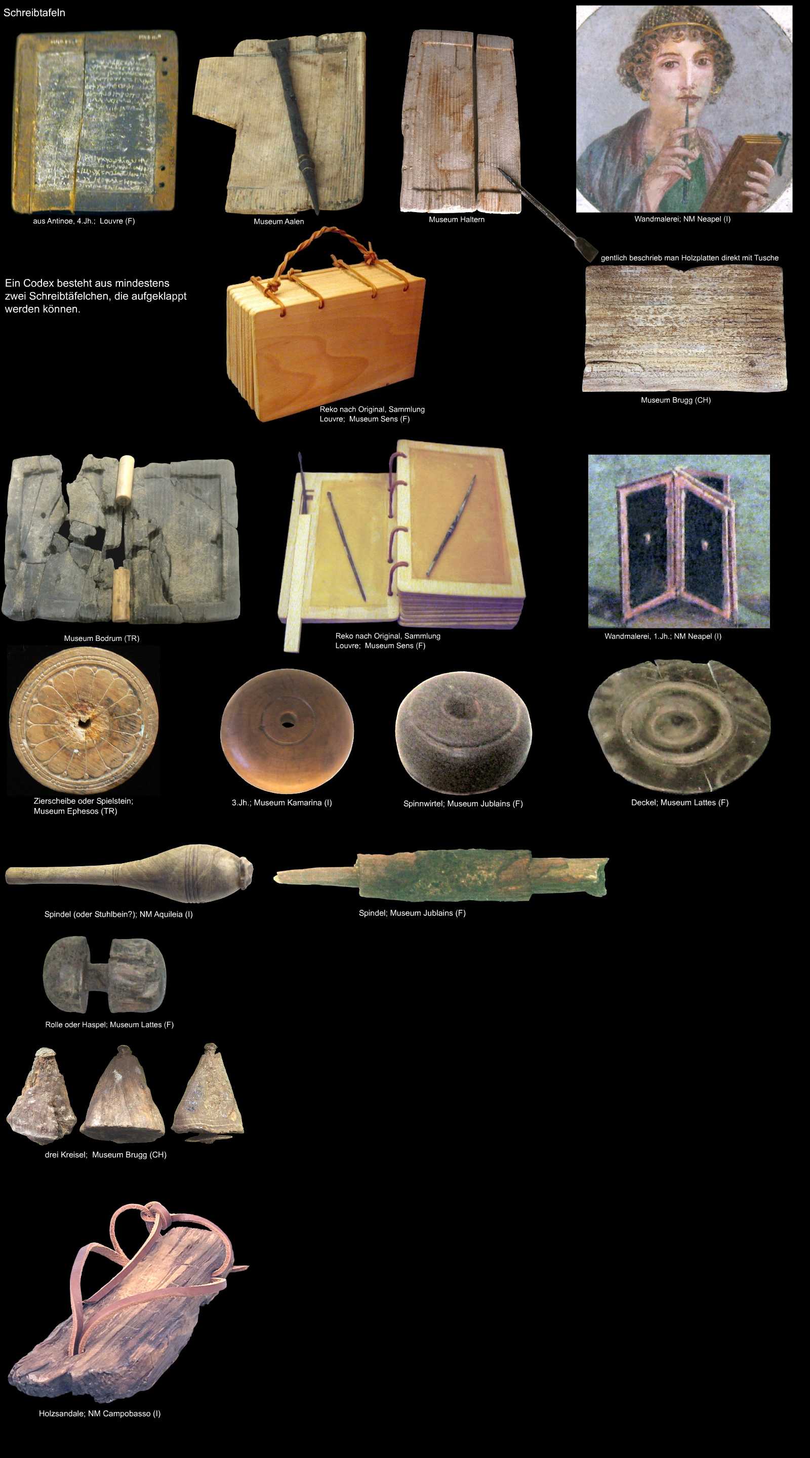 weitere römische Holzobjekte