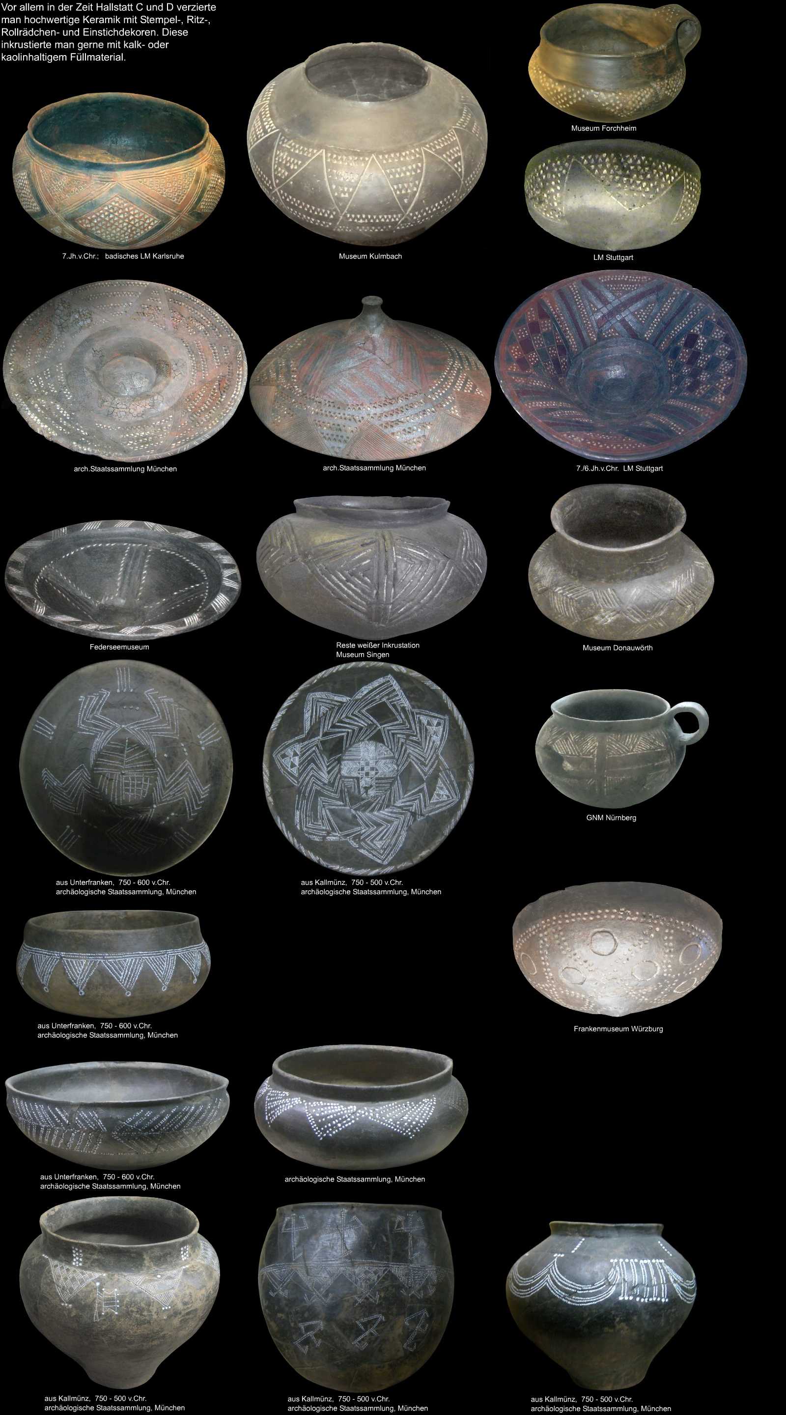 keltische inkrustierte Keramik