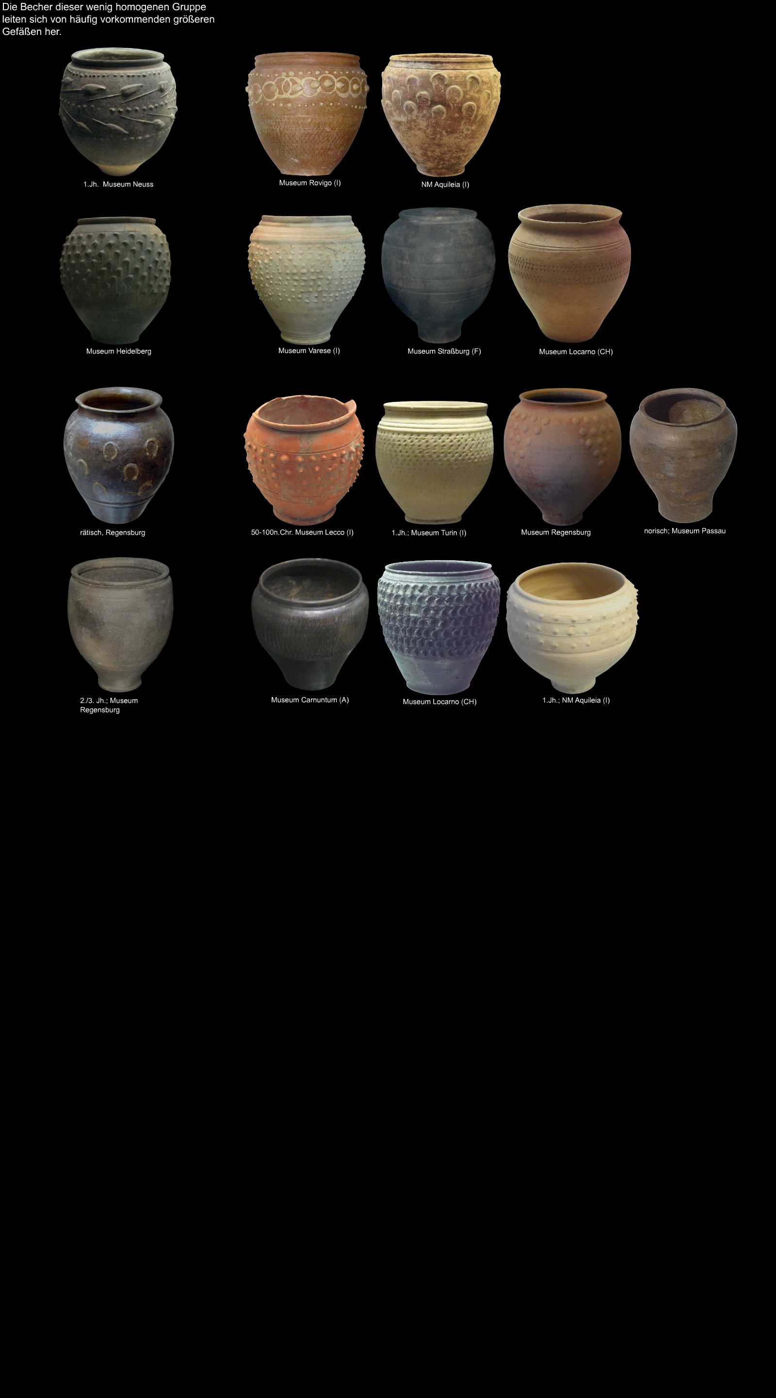 urnenförmige Becher