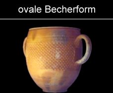 ovale römische Henkelbecher