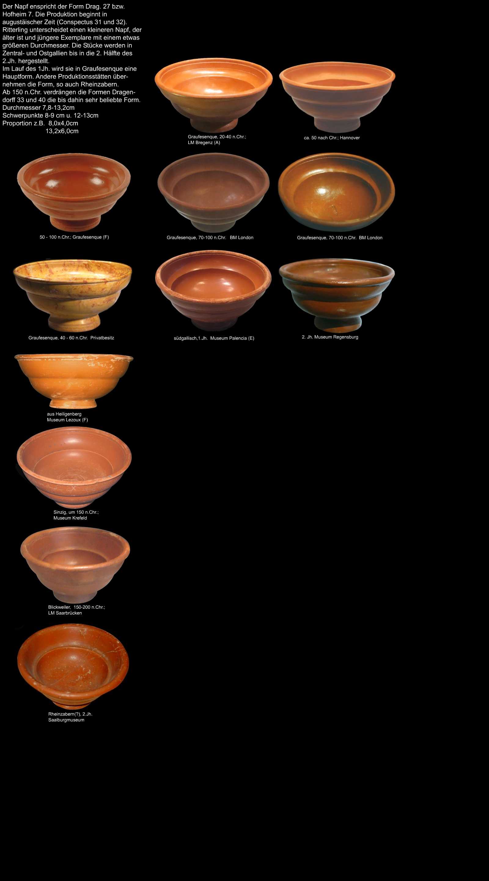 keramik gallien formschale drag27