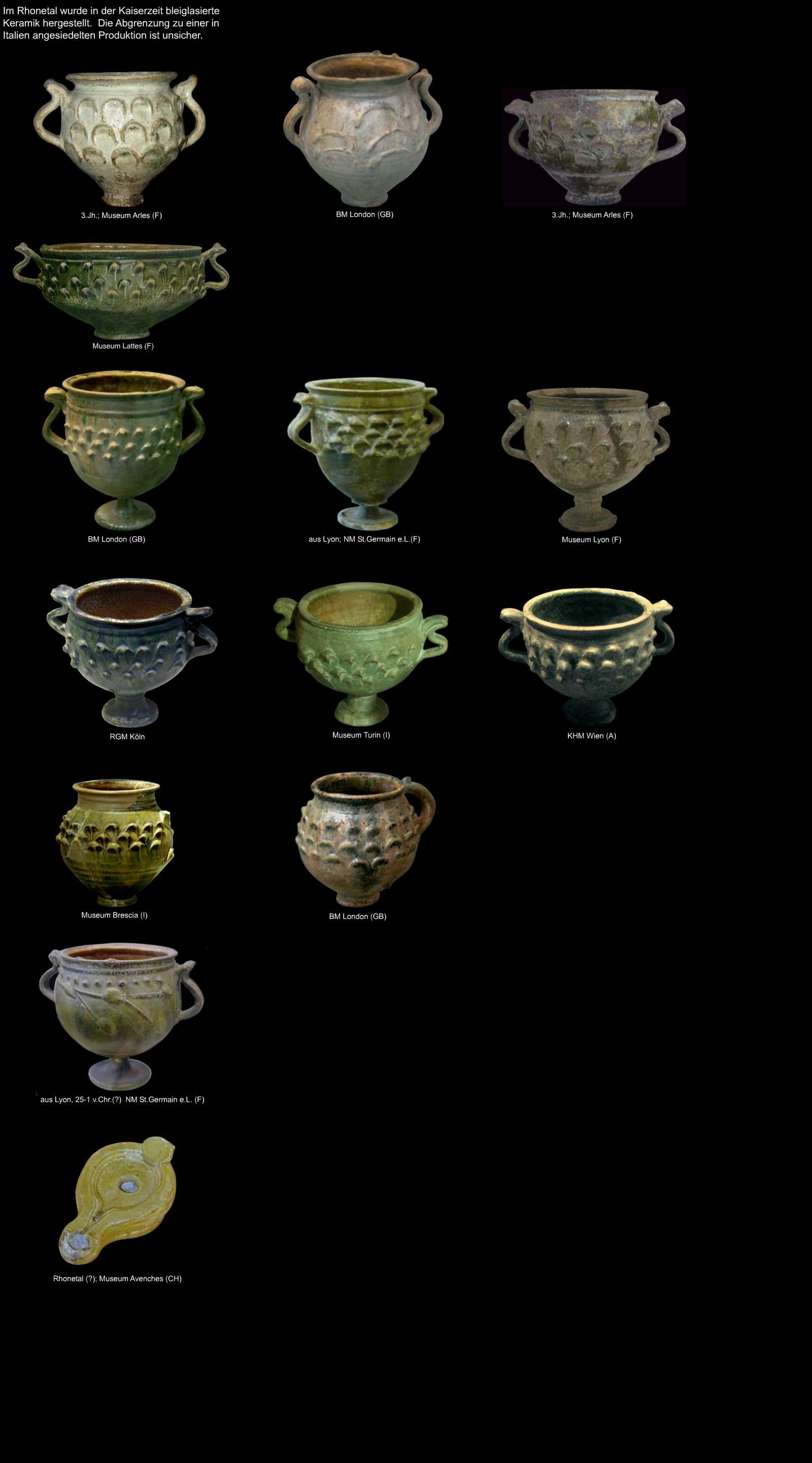 glasierte Keramik aus Südgallien