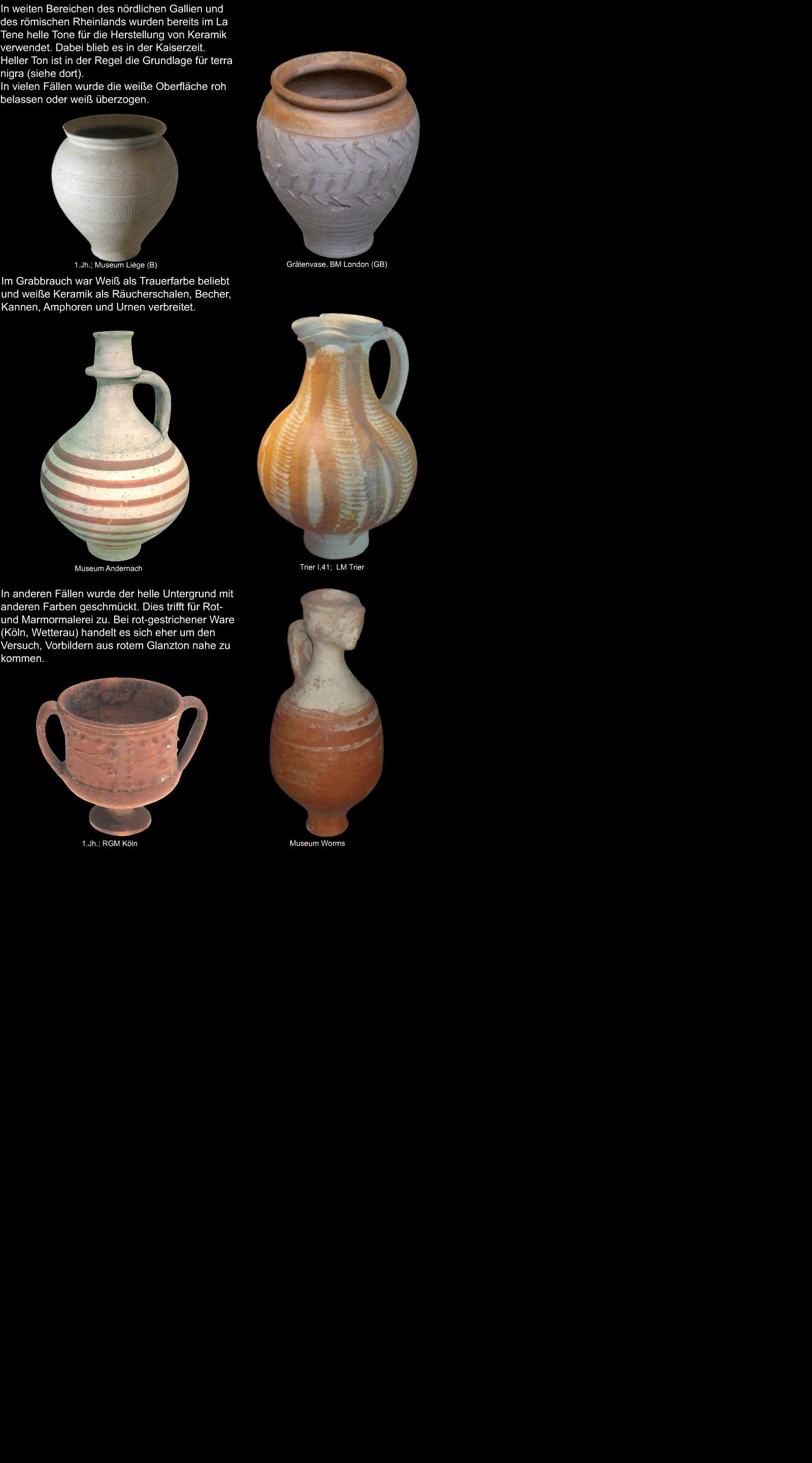 Einführung helltonige gallische Keramik