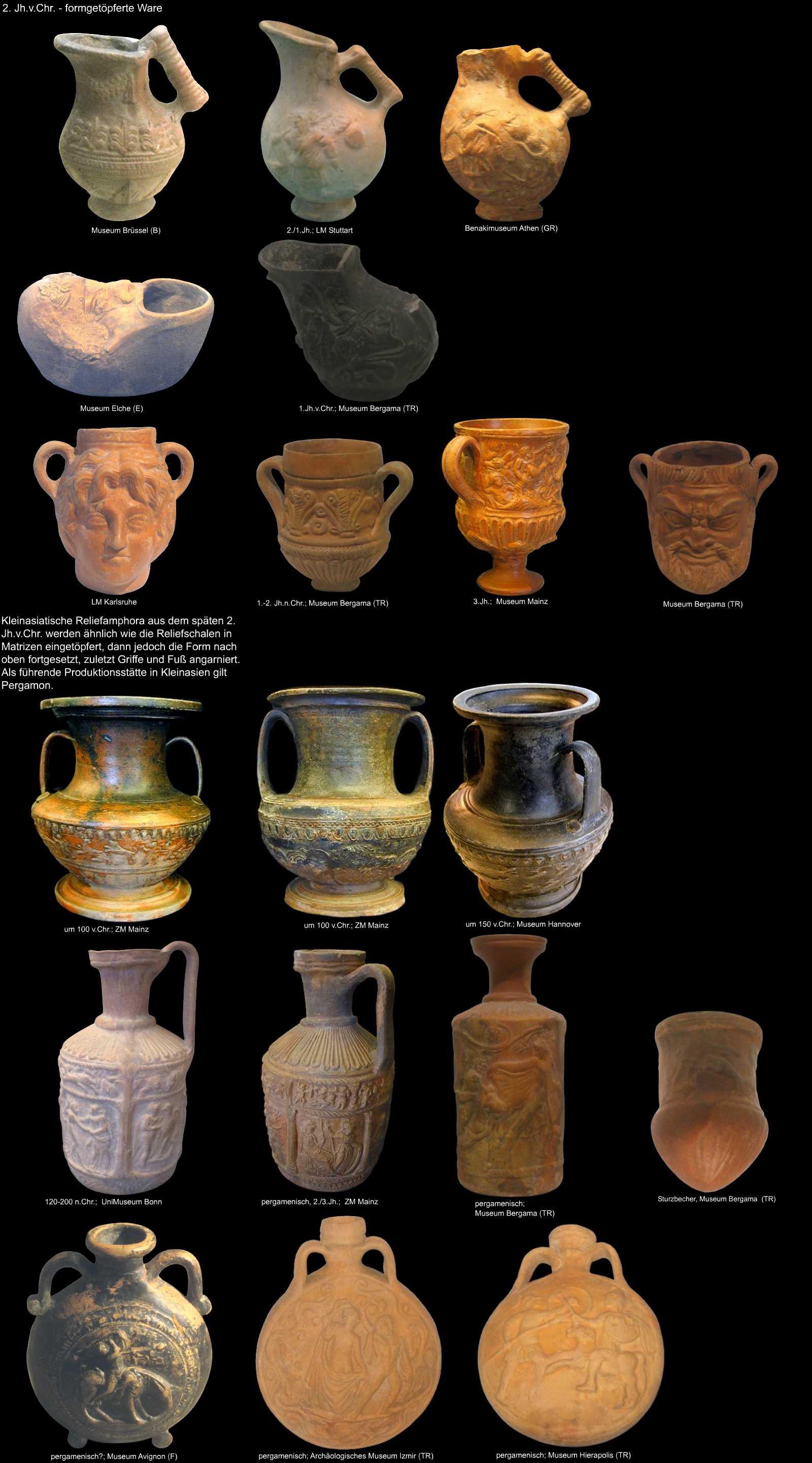 formgetöpferte Ware aus Pergamon1