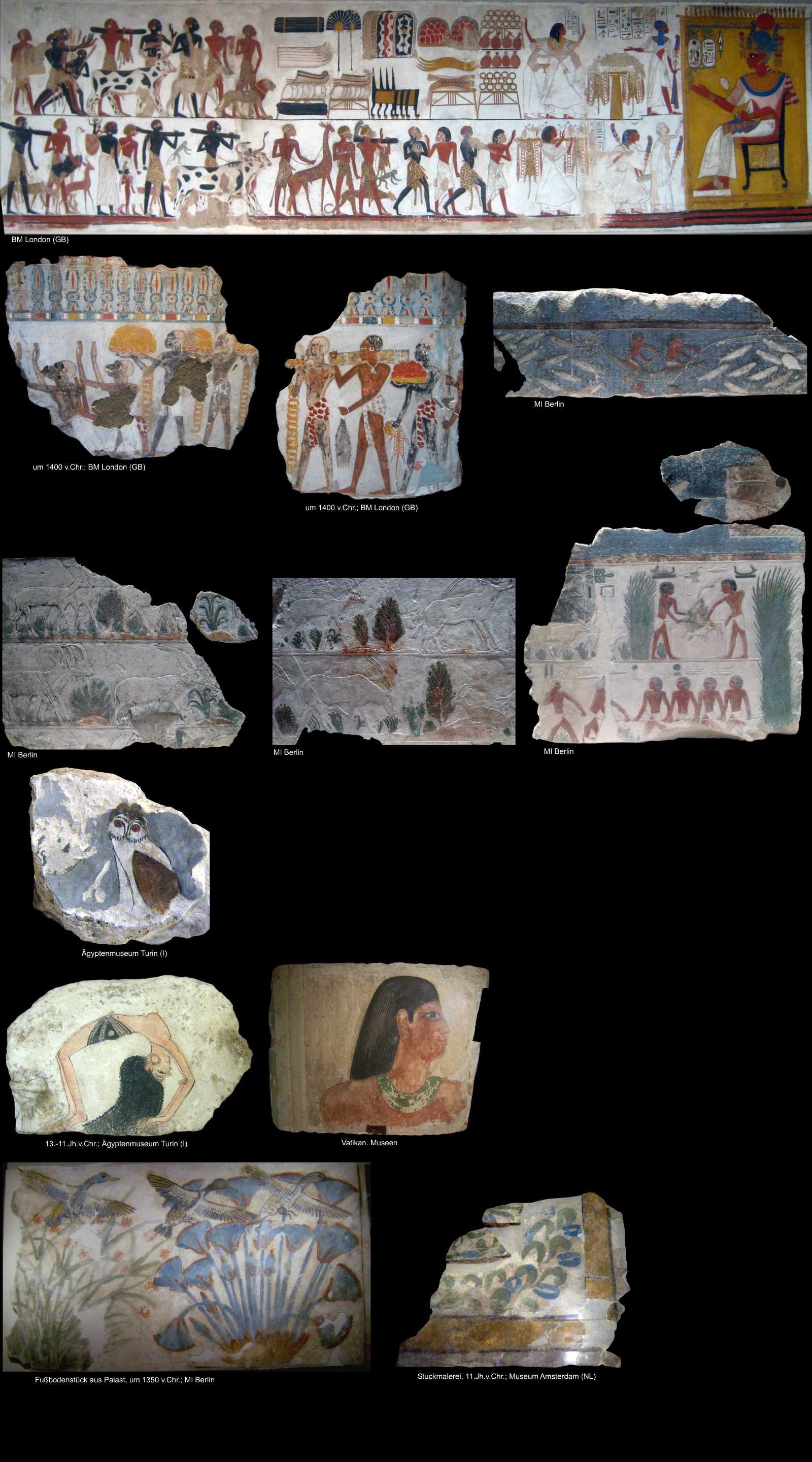 ägyptische Malerei