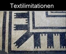 römisches Mosaik mit textiler Imitation 
