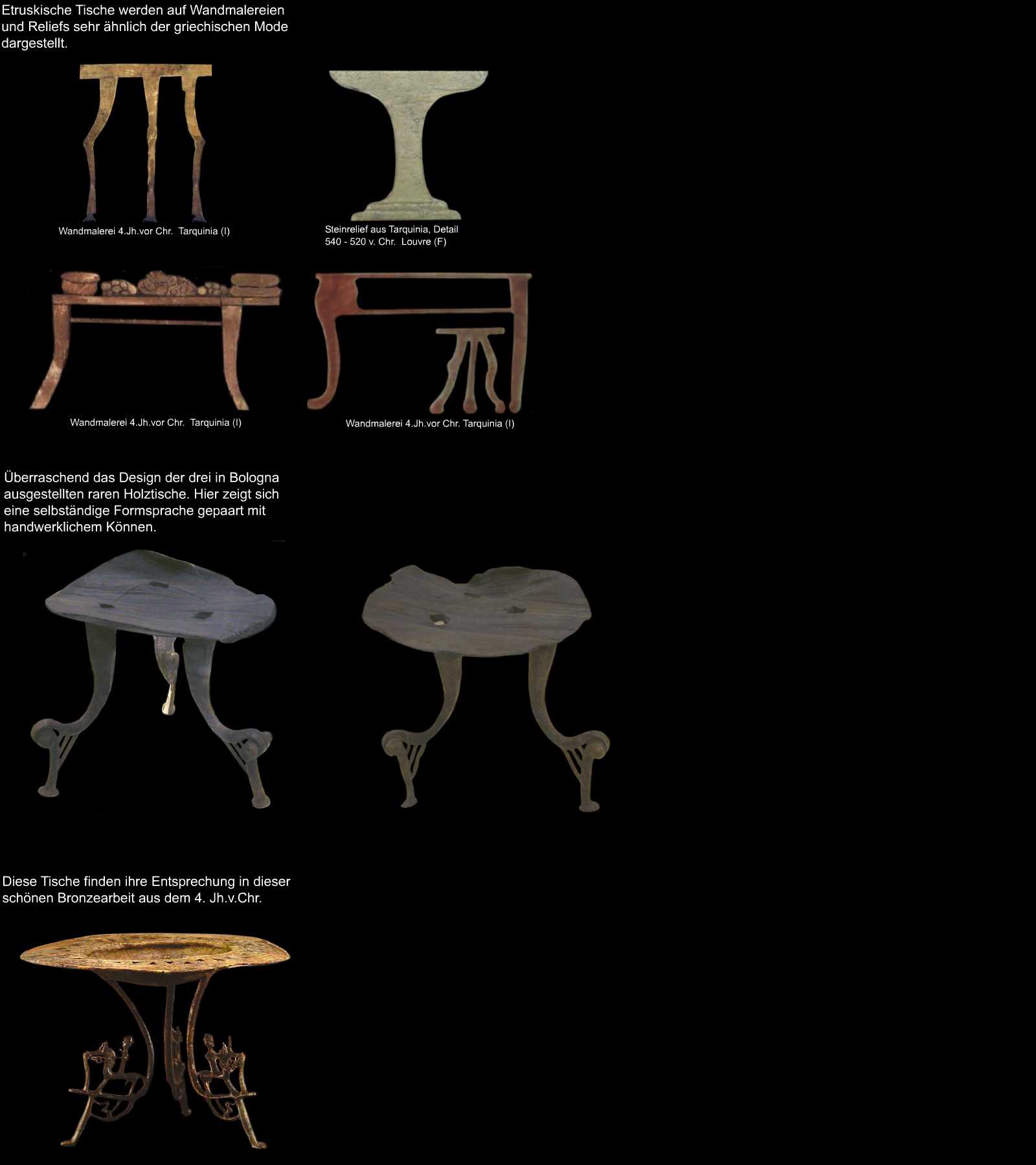 etruskische Tische