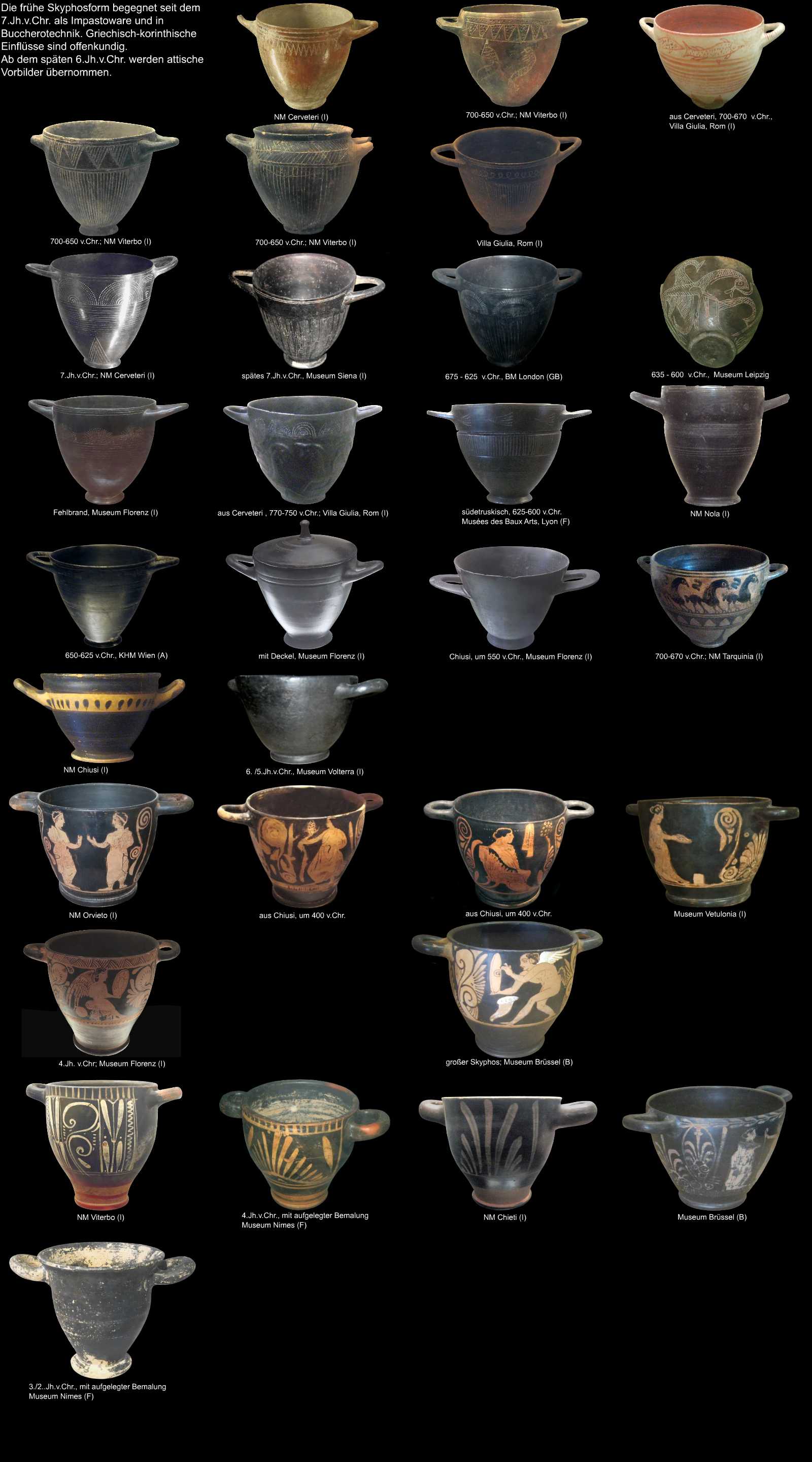 etruskische Keramikform - Trinkbecher
