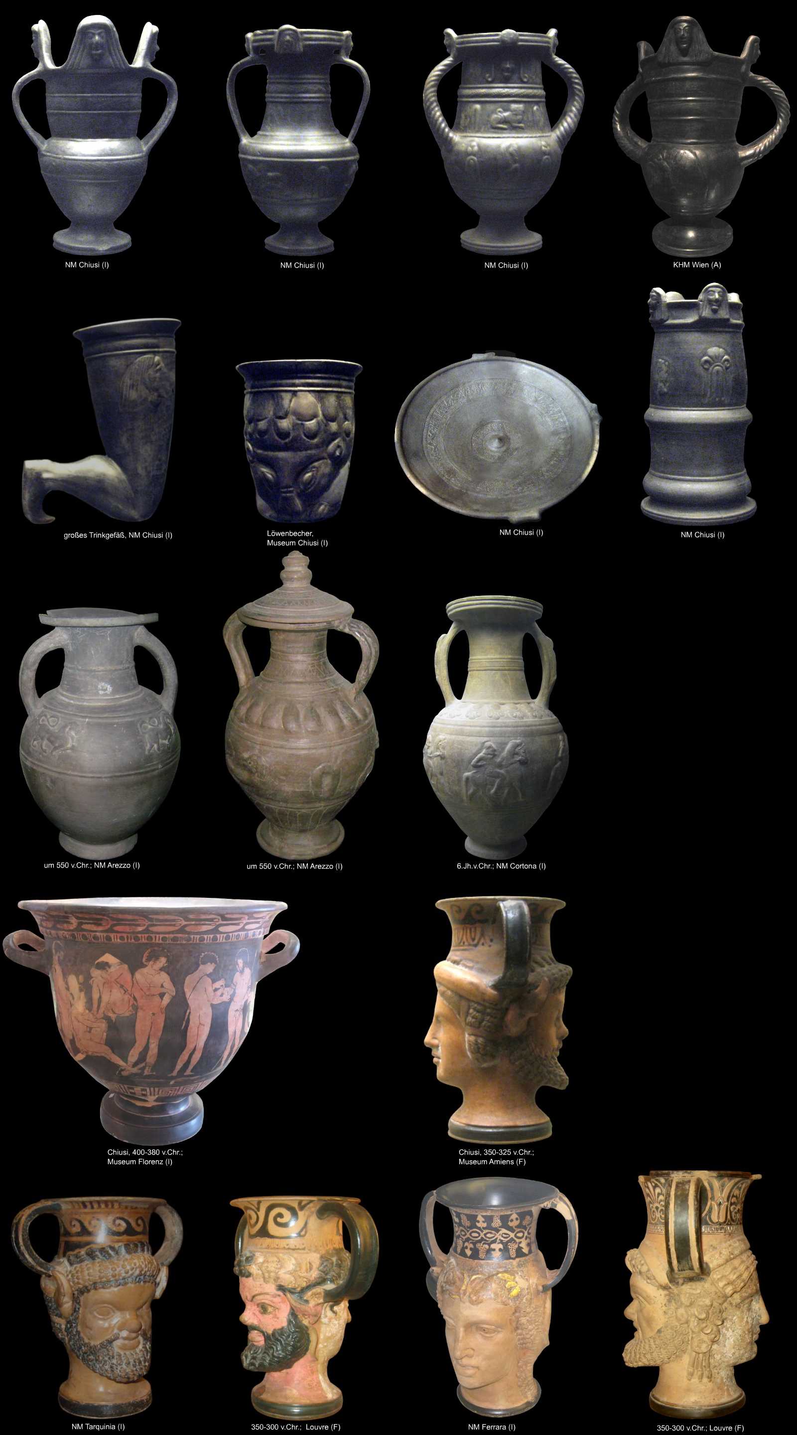 etruskische Keramik aus Chiusi