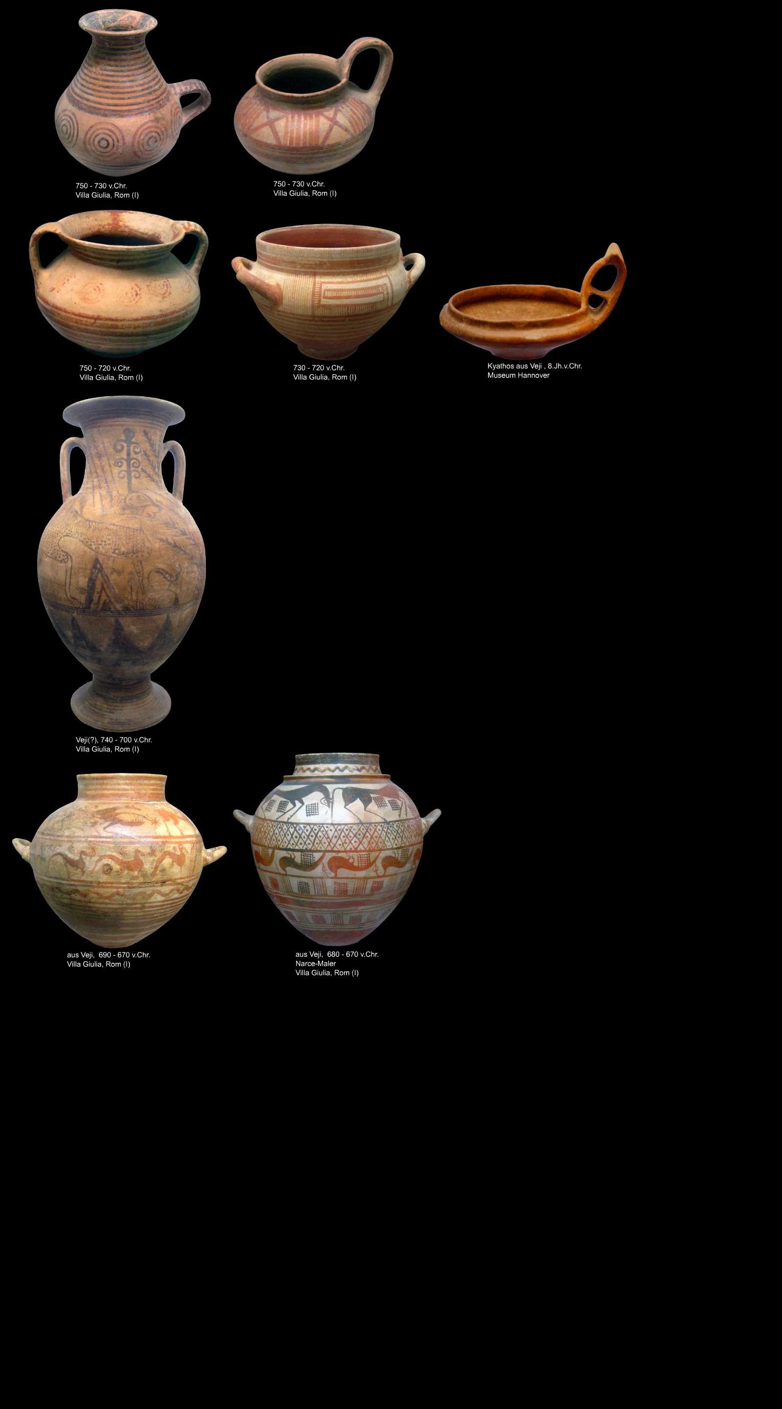 etruskische Keramik aus Veji