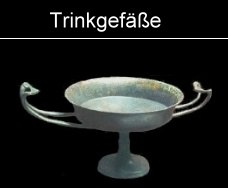 bronzene Trinkgefäße
