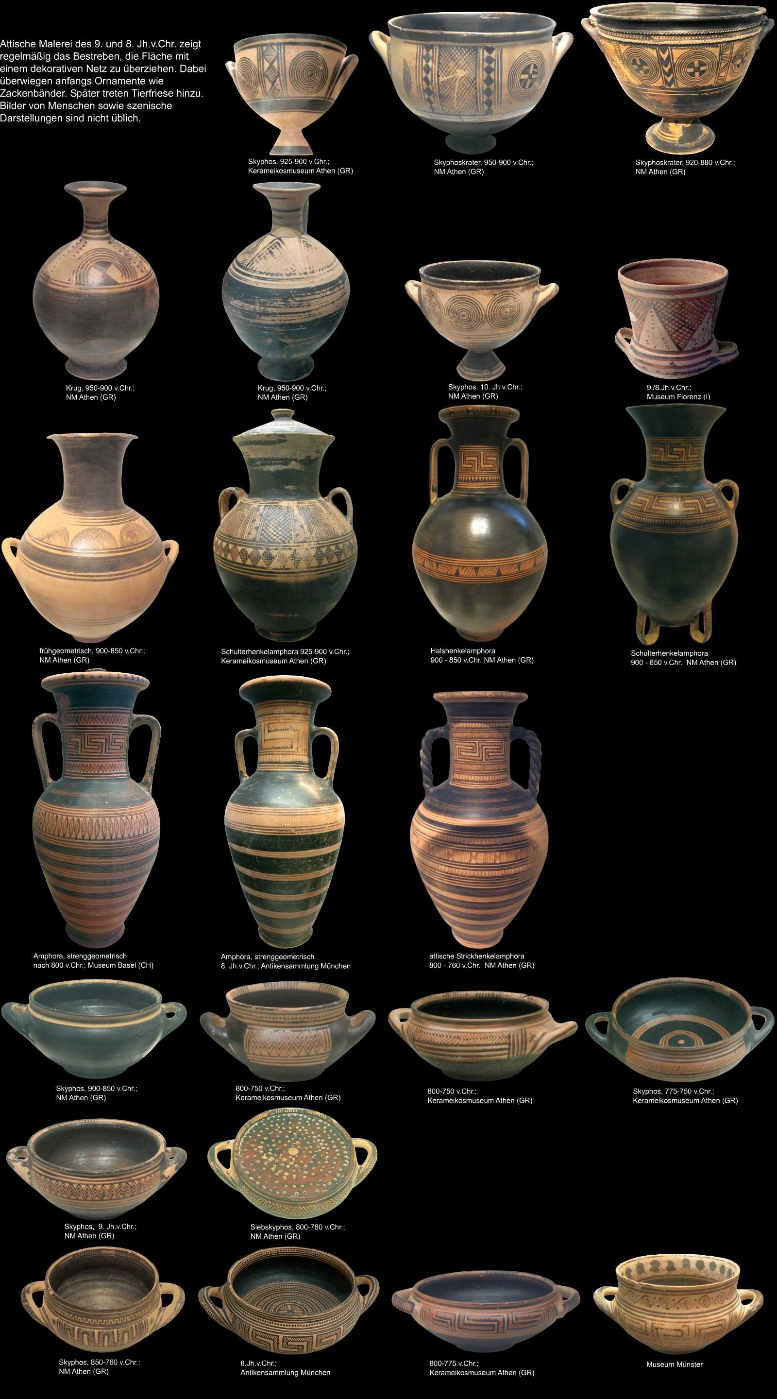 attische Keramik - geometrisch