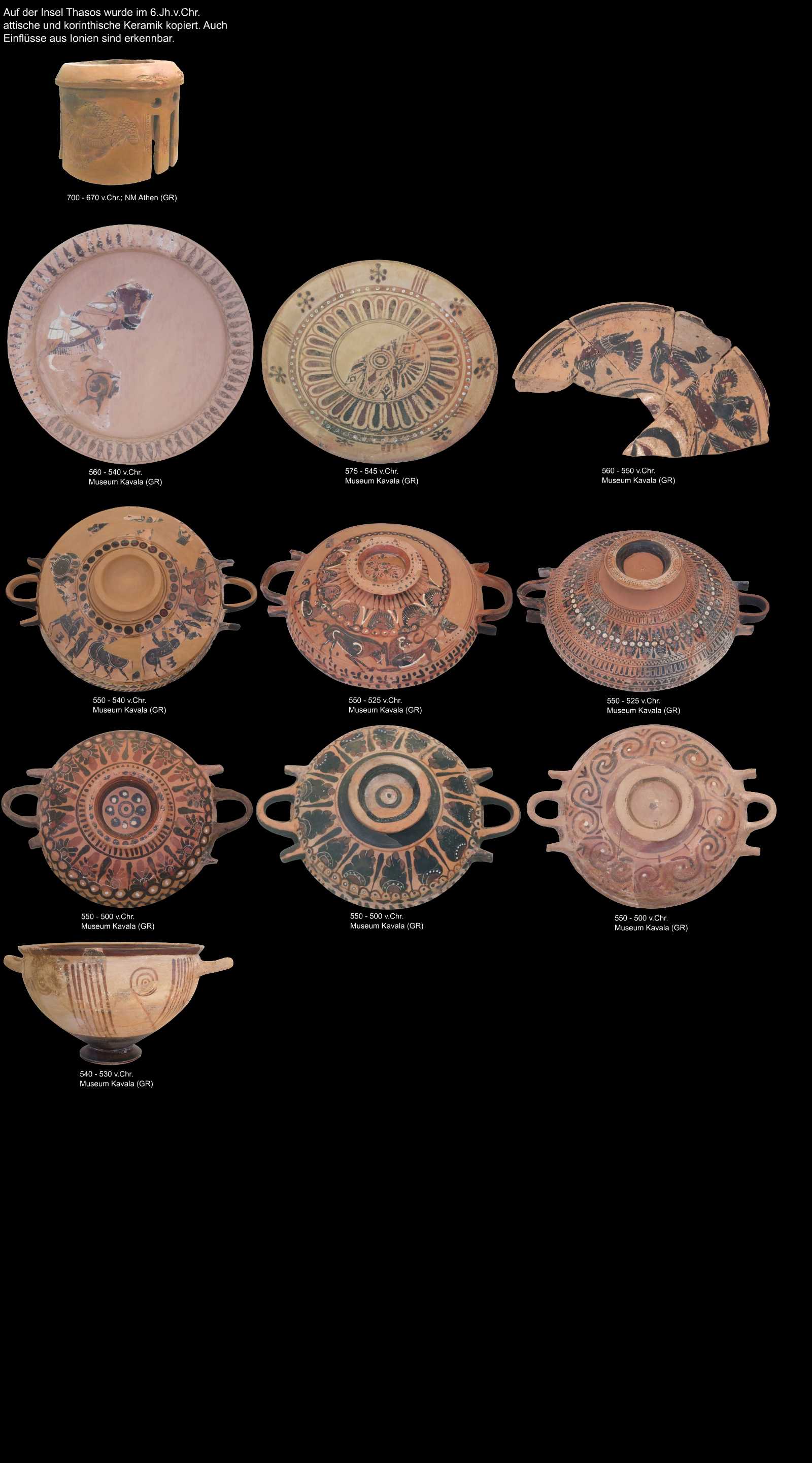 Keramik aus Thasos