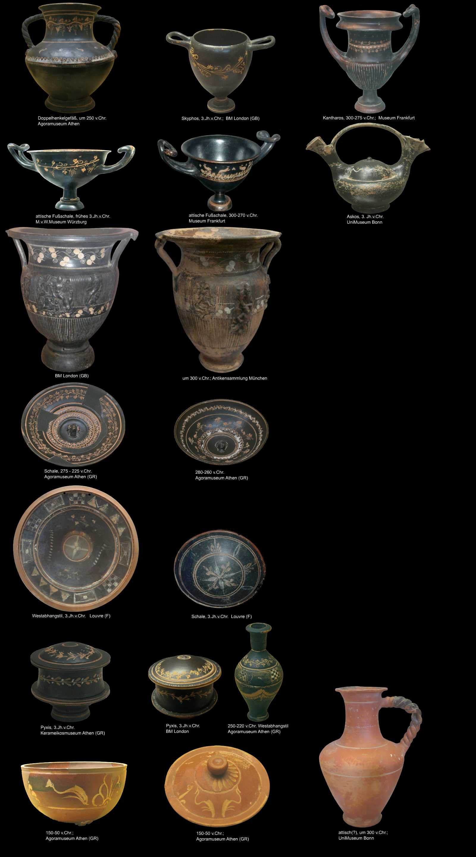 attische Keramik - im 3.Jh.v.Chr.