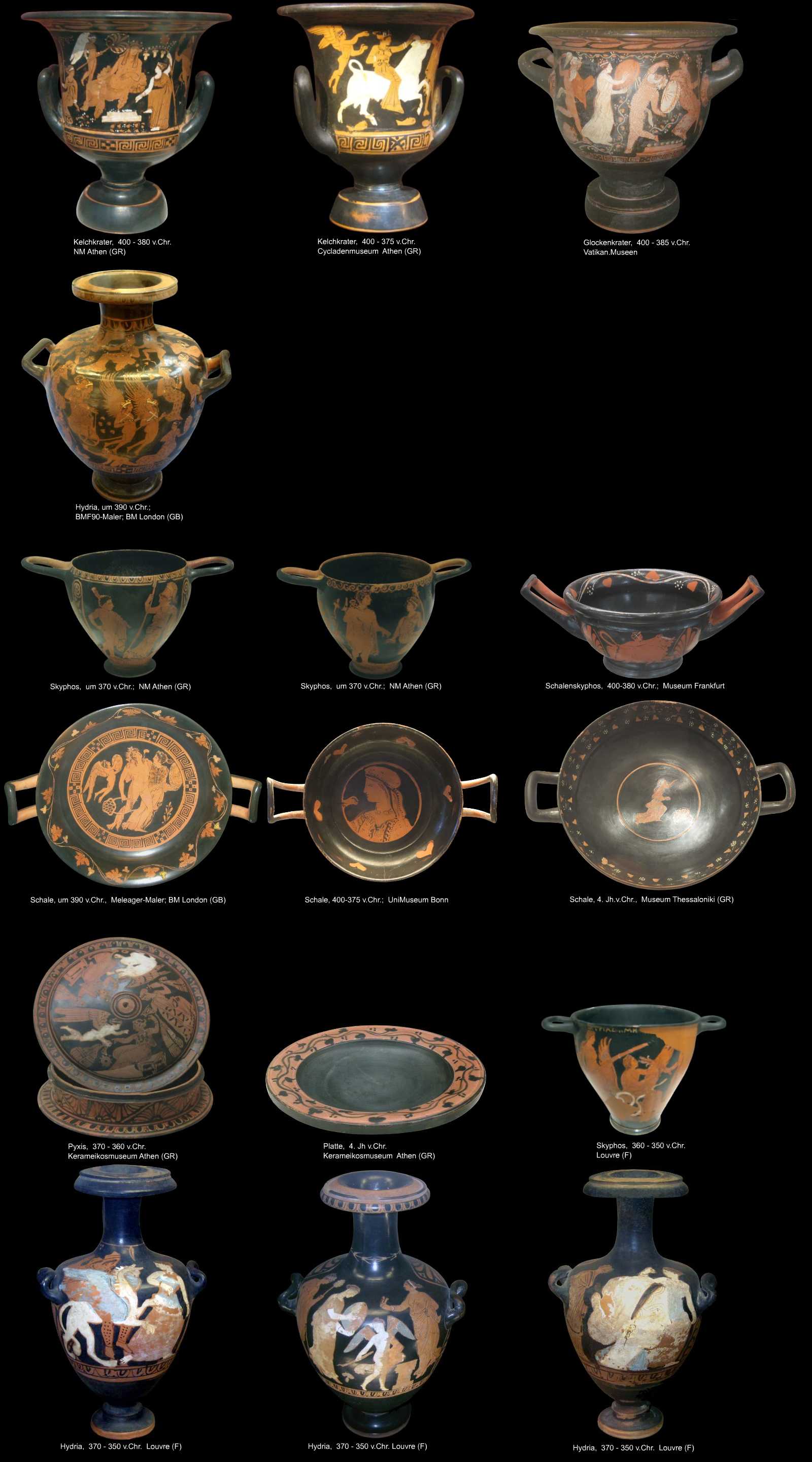 attische Keramik - rotfigurig im 4.Jh.v.Chr.