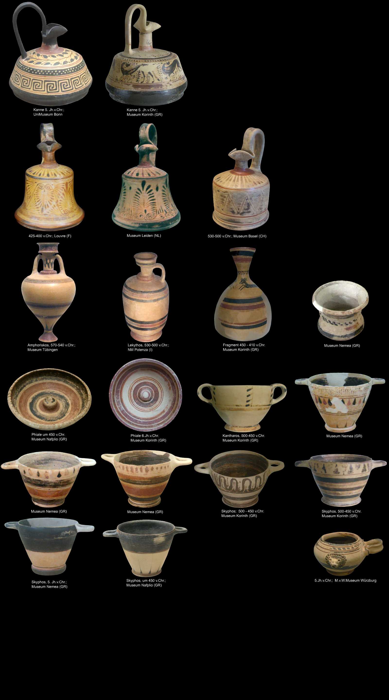 korinthische Keramik ab 550 v.Chr. 3