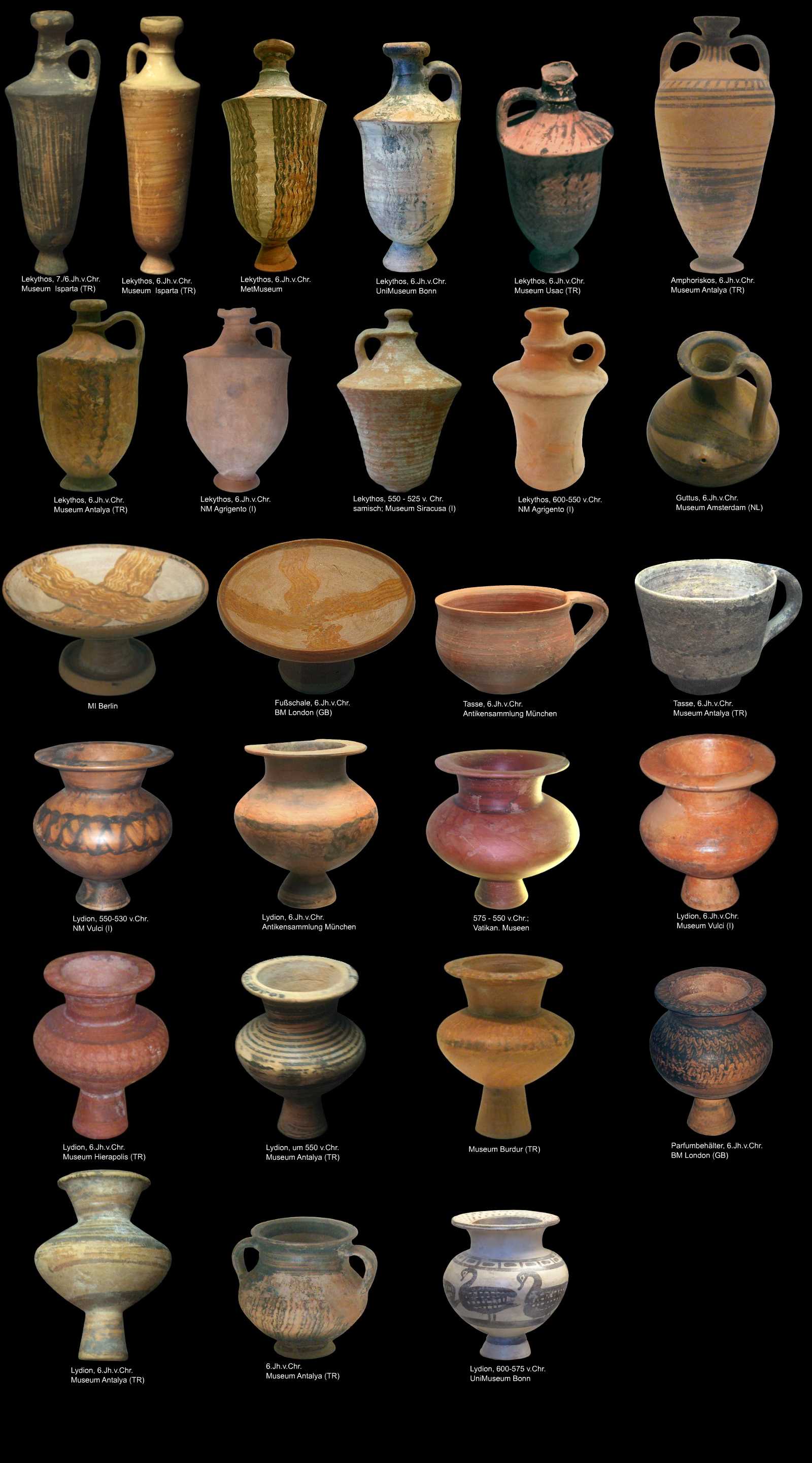 Keramik aus Kleinasien lydische Ware