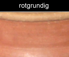 rotgrundige keltische Keramik