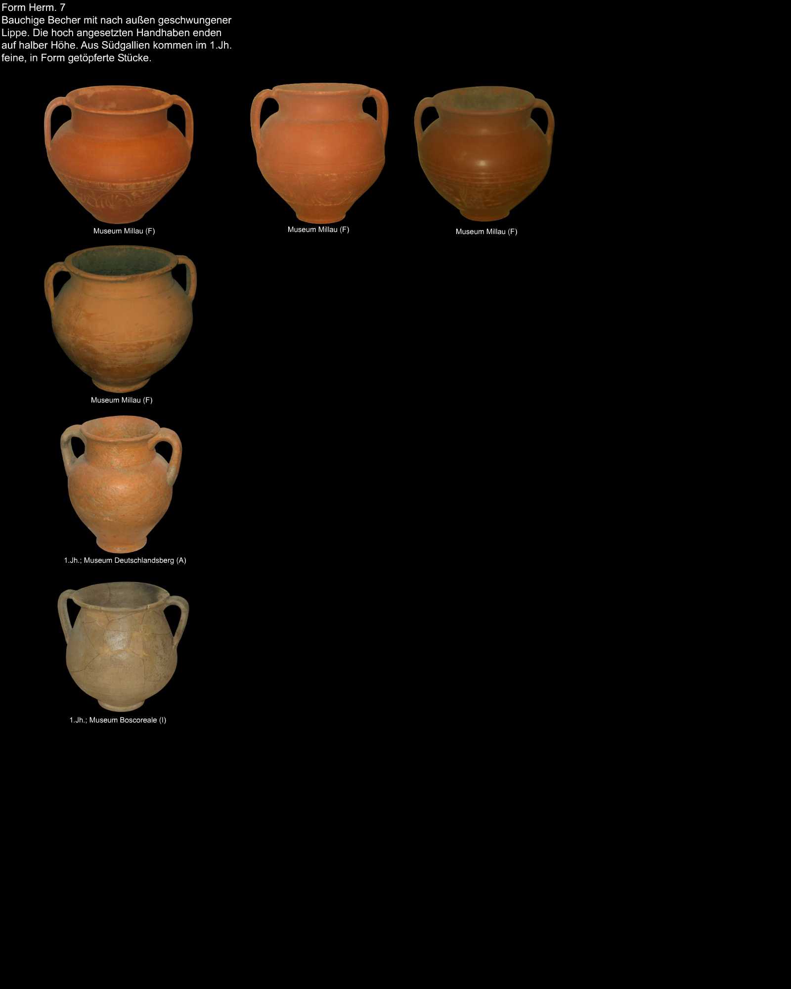 Henkeltassen in Amphoraform