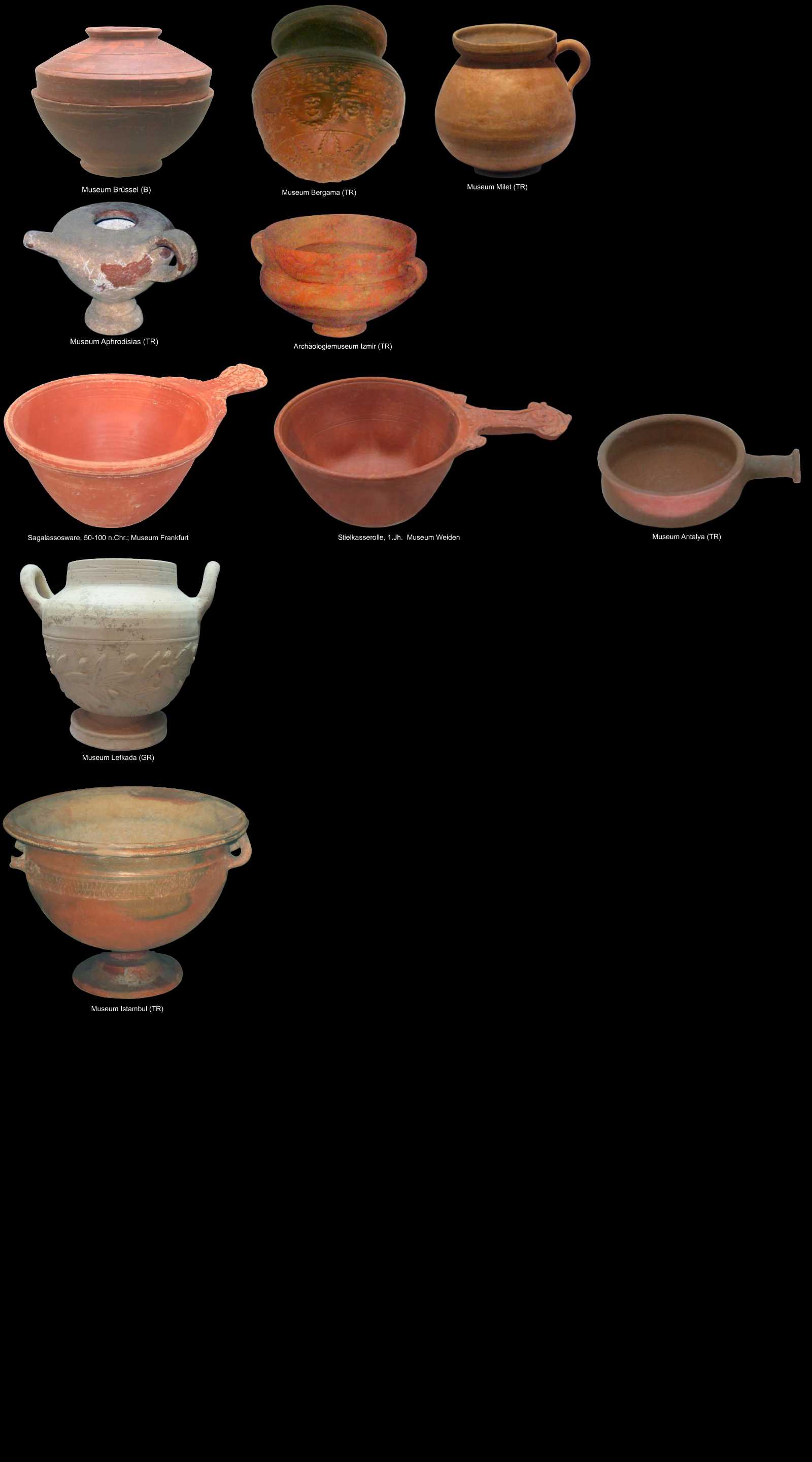 weitere Formen römischer Keramik aus Kleinasien