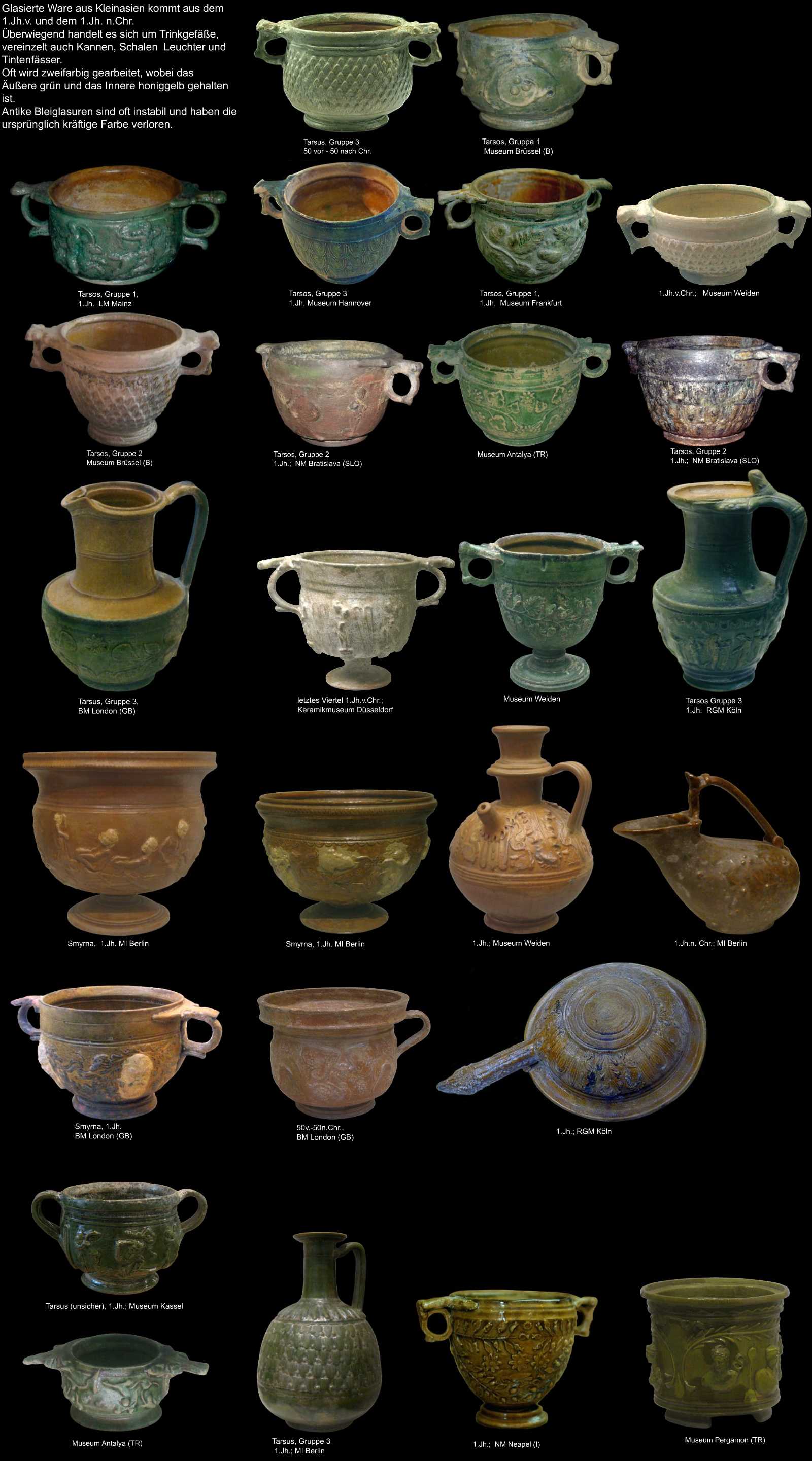 glasierte Keramik aus Kleinasien