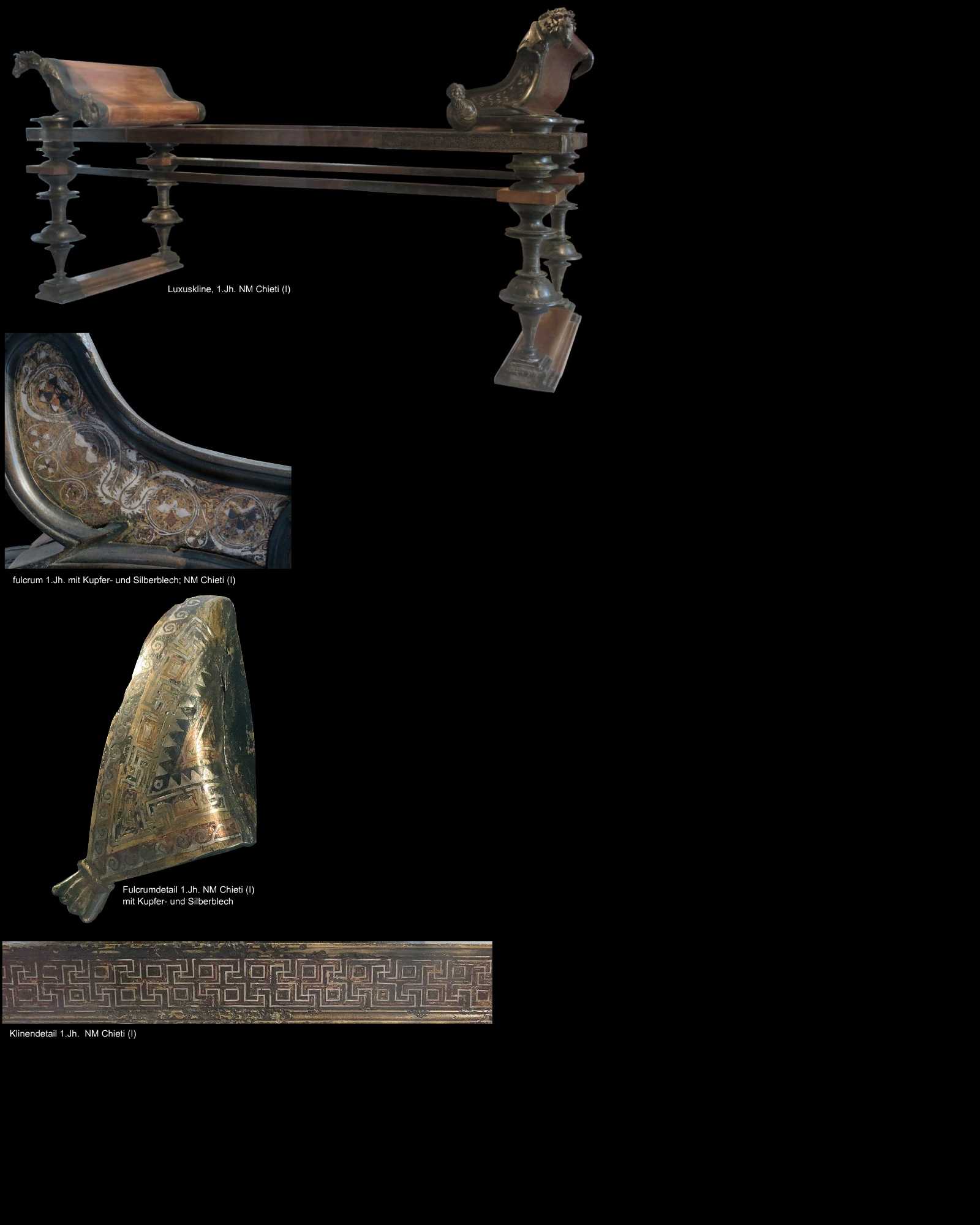 Luxusvarianten hellenistisch-römischer Fulcrumklinen