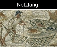 römischer Fischfang mit Netz