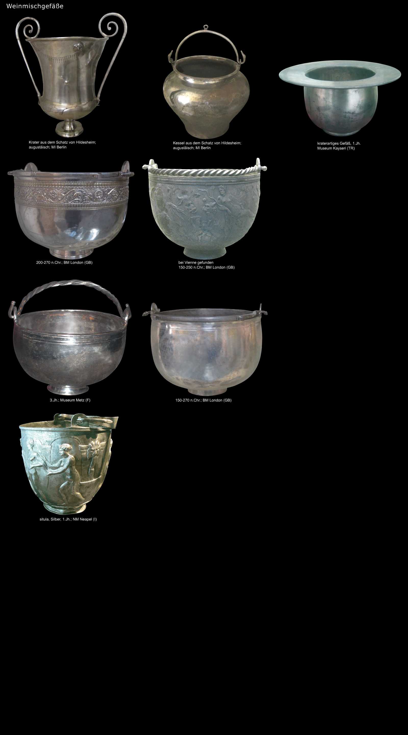 römische Großgefäße aus Silber