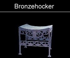 Hocker aus Bronze